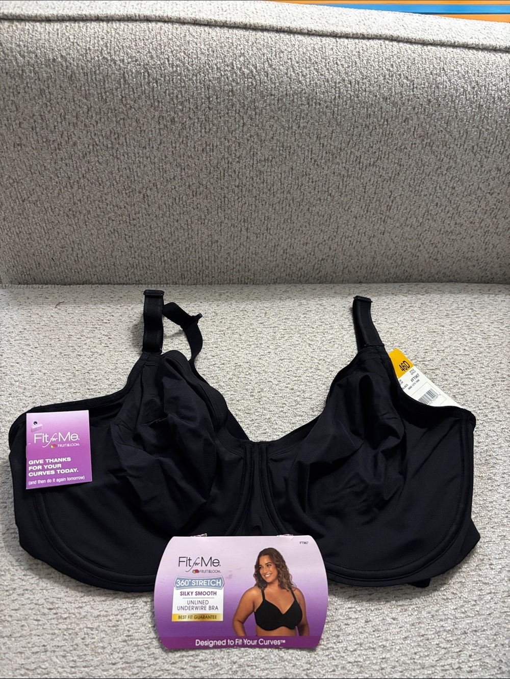 Black Full Coverage Underwire Bra